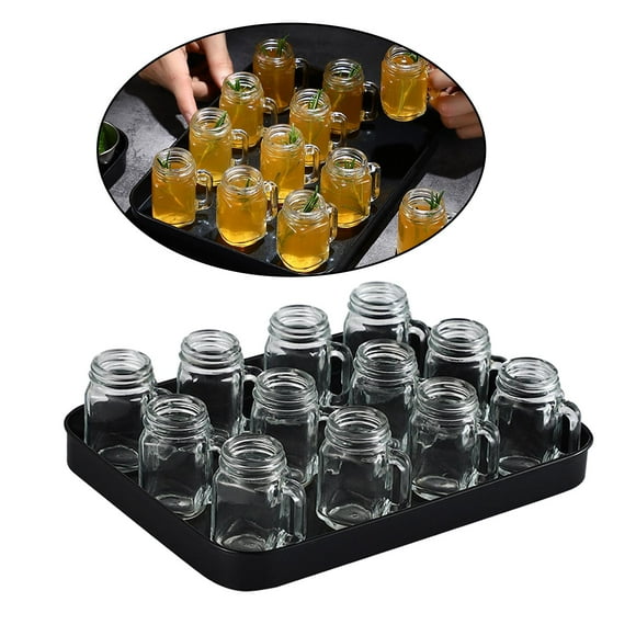 Vasos de de 40 ml con andeja Decoración Vasos de Vasos transpentes Juego pis Cócteles Vaso niversio Colco Copas de cóctel