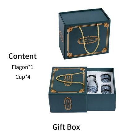 

RUX Workshop Japanese Style Sake Wine Warm Chinese Wine Set Home Ceramic Sake Wine Set