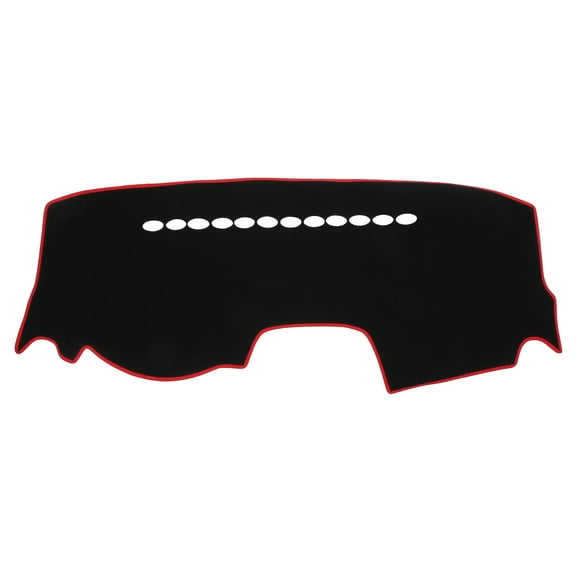 Unique Bargains Dash Cover Car Center Console for Mitsubishi Outland Mirage G4 2012-2019 Polyester Black Red 1Pc