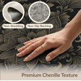 thumbnail image 6 of ODIKA 2'x3' Washable Accent Rug Pet Friendly, Bedside Mat Round Shaped Vintage Moody Decorative Border Solid Geometric for Bedroom, RV, 6 of 7