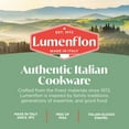 thumbnail image 6 of Lumenflon Deco 11” Nonstick Frying Pan Skillet, Made in Italy, Diamond Ceramic PFAS-Free, Dishwasher & Metal Utensil Safe, Durable Gloss Enamel Finish, Stay-Cool Handle, High Walls-Extra Room, Blue, 6 of 6