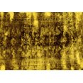 thumbnail image 1 of Ahgly Company Machine Washable Indoor Rectangle Abstract Yellow Modern Area Rugs, 5' x 7', 1 of 4