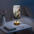 thumbnail image 6 of Touch Control Table Lamp with LED Bulb Bedside Lamp for Bedroom Living Room White Tulips, 6 of 8