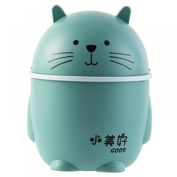 Unique Mini Small Trash Can Multi-function Household Shake Lid Type Waste Bin for Desktop Desktop Trash Can With Lid Flip Small Trash Can