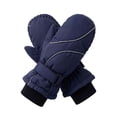 thumbnail image 2 of Deago Kids Winter Gloves - Snow & Ski Waterproof Thermal Insulated Gloves for Boys Girls Toddler Children for Cold Weather (Navy), 2 of 8