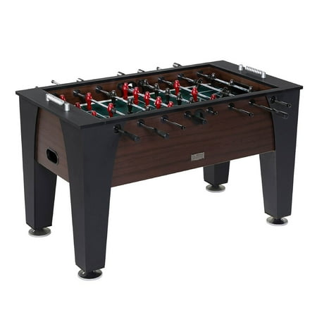 Barrington 58" Richmond Foosball Soccer Table with Bead Scoring, Accessories Included, Brown/Black