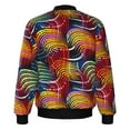 thumbnail image 4 of African Wax Print Jacket for Men Autumn and Winter Thick Warm Ankara Jacket Unisex Men Women, 4 of 5