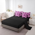 thumbnail image 5 of jejeloiu Southwestern Aztec Geometric 7-Piece Twin Bedding Sets,Boho Exotic Style Bedding Comforter Set,Pink Black Sheet Sets For Men Women,Super Cozy Room Decor Reversible, 5 of 8