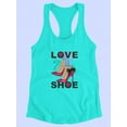 thumbnail image 3 of Love Shoes Red Heels Racerback Tank Women -Image by Shutterstock, Female Medium, 3 of 4