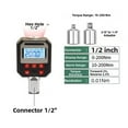 thumbnail image 2 of LED Digital Torque Wrench Adapter Torque Testing Instrument Electronic Torque Wrench Torque ,Widely Used, 2 of 6