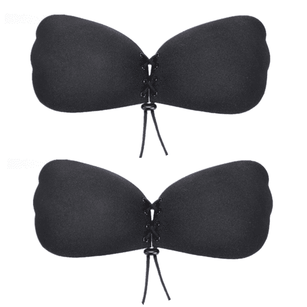 Sujetador Invisible sin espalda para mujer, sujetador sin tirantes, adhesivo reutilizable, fregadero profundo, sujetador sin adhesivo de realce de silicona MFZFUKR CPB-US-HPP211-2