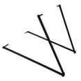 thumbnail image 1 of Portable Archery Target Bracket Training Targets Boards Frame Target Stand for EVA XPE Archery Target,1 pair x Target Bracket,Black, 1 of 6