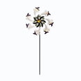 thumbnail image 2 of White Ghost Wind Spinner Metal Garden Stake Witch Hat Rotating Sculpture, 2 of 7