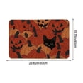 thumbnail image 3 of TanSiDing Halloween Mat, Soft Polyester Fleece Bathroom Floor Mat, Non-Slip Ghost Pattern Carpet, Decorative Entryway Rug for Spooky Home Decor 60*40cm, 3 of 6