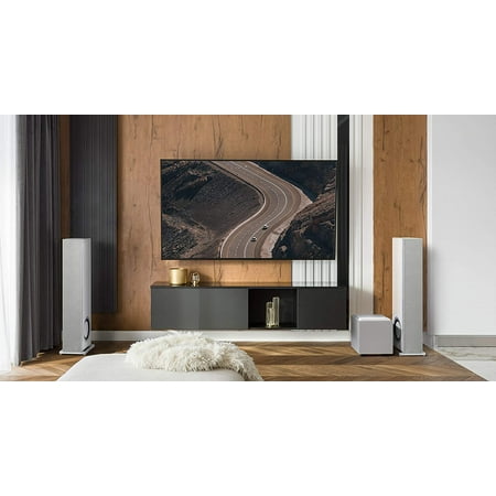 Definitive Technology - Descend DN8 8" Sub, 3XR Architecture, 500W Peak Class D Amplifier & (2) 8" Bass Radiators - White