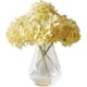 thumbnail image 1 of Nvzi Flores artificiales de hortensia con cabezas amarillas, 10 flores de seda de hortensia falsas para centros de mesa de boda, ramos, decoración floral de bricolaje, decoración del hogar con tallos, 1 of 5