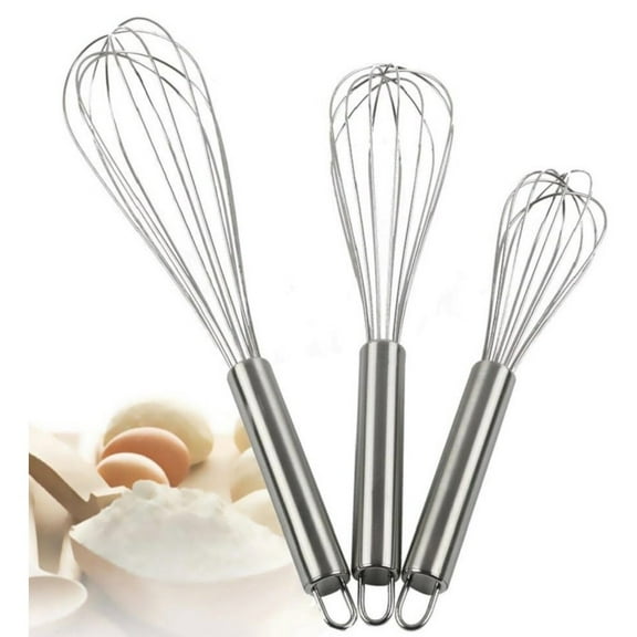 Stainless Steel Piano Wire Whip / Whisk for Cheese, Eggs, Coffee