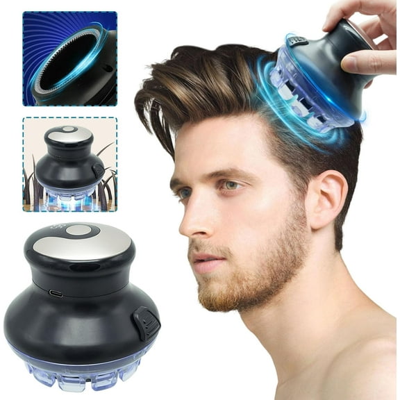Hair Clipper for Men Circular, Men's Waterproof Electric Hair Shaver, 360 Flying Saucer Blade, Flying Saucer Hair Short Clipper Hair Cutter Hair Clipper for Home Salon