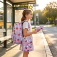 thumbnail image 4 of Backpack Set with Lunch Box and Pencil Case, Travel Daypack Large Bookbag Set(Purple-1,44cm), 4 of 5