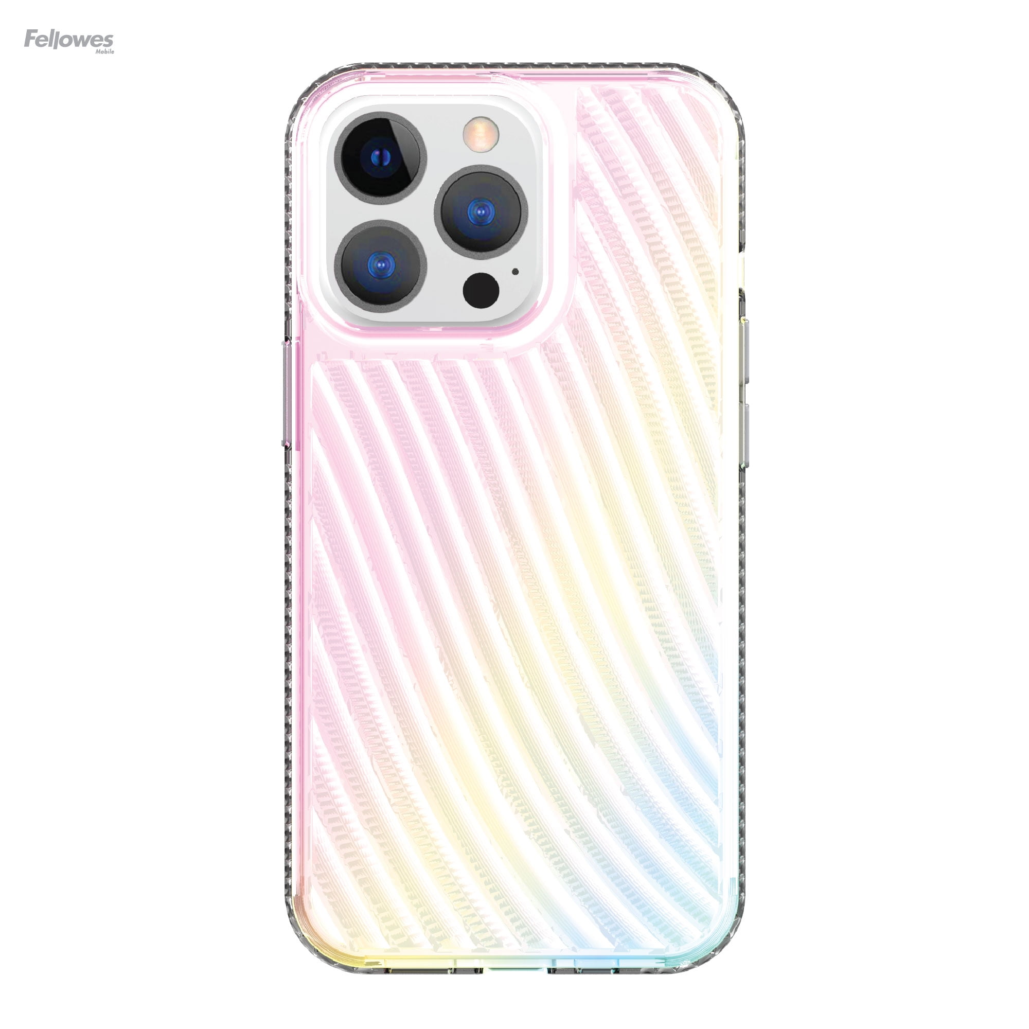 onn. Iridescent Ridges Phone Case for iPhone 13 Pro Max
