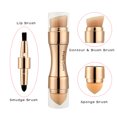 thumbnail image 6 of MELLCO Makeup Brushes Foundation for Eyebrow Eyeliner Blush Powder Cosmetic Concealer Professional 4 in 1 Makeup Brushes,Gold, 6 of 7
