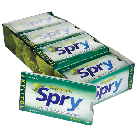 Spry Chewing Gum Spearmint Xlear 20 Packs Gum