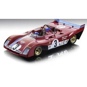 Ferrari 312 PB #3 Winner Nurburgring 1972 Model Car in 1:18 Scale by Tecnomodel