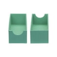 thumbnail image 5 of Household Essentials 2-Pack of Drawer Organizers, Sturdy Chipboard With Soft Polyester Cover, Handy and Fashionable Organization Solution, 3” H x 4” W x 12” D, Seafoam Green, 5 of 9