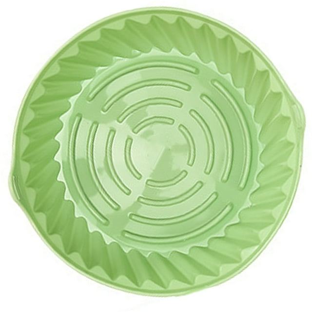 HEANUJJ Pot Réutilisable pour Friteuse à Air Antiadhésif Vert 1 Ensemble pour une Utilisation Facile