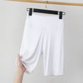 thumbnail image 2 of WAYUTE Womens Shorts Solid Color Lightweight Knee Length Layer Breathable Soft Underwear Bottoms Stretchy for Summer Daily Wear, 2 of 3