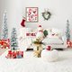 thumbnail image 4 of Conjunto de 3 Árboles de Navidad Costway Artificiales Nevados con Barriles de Metal Rellenos de Cemento, 4 of 10
