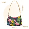 thumbnail image 3 of FORMRS Womens Shoulder Bag with Chain Strap Clutch Purse Cute Tote Handbag, Flamingo Pattern, 3 of 7