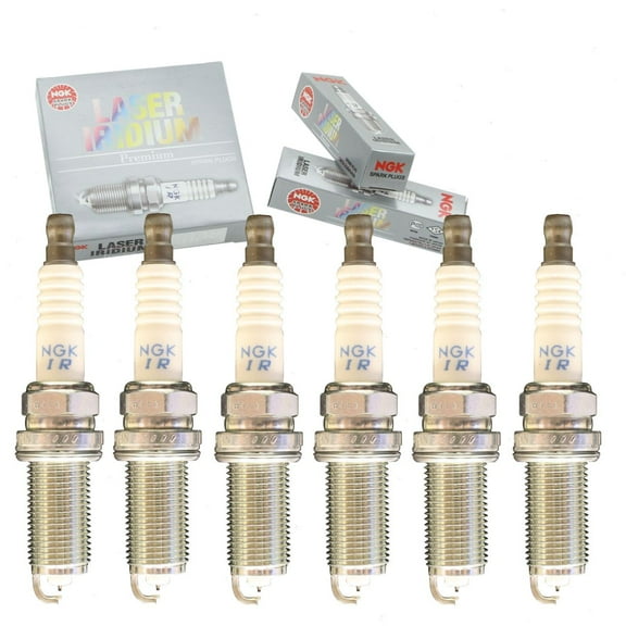 6 pc NGK Laser Iridium Spark Plugs compatible with Subaru Legacy 3.6L H6 2010-2019