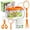 Orange, variant on Kids Outdoor Bug Catching Kit , 6-Piece Set With Insect Box Capture Tweezers Magnifier Net Orange For Backyard Exploration Camping Nature Learning
