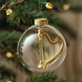 thumbnail image 3 of Musical Harmony Christmas Ornament Balls ,Handcrafted Keepsake Gift for Musicians,Band Members,2D Xmas Tree Clear Ball Decorations with Guitar,Piano,Violin Saxophone Musical Tree Decoration, 3 of 9