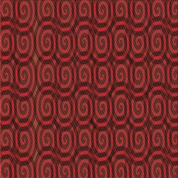 Ahgly Company Machine Washable Indoor Square Transitional Red Area Rugs, 4' Square