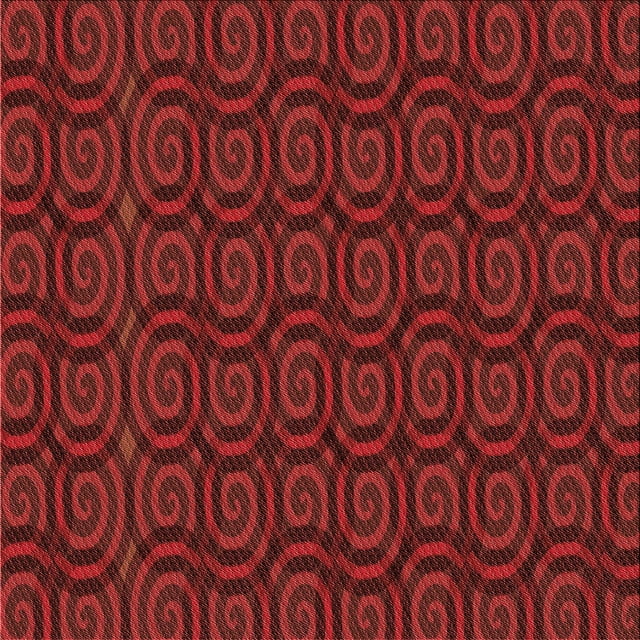 Ahgly Company Tapis d'Intérieur Lavable en Machine Carré Rouge Transitionnel, 5 Pieds Carré