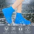 thumbnail image 6 of Walking Shoes Accessories Latex Shoes Protectors Waterproof Reusable Rain Boot Shoe Covers Rain Shoe Cover Overshoes WHITE M, 6 of 6