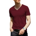 thumbnail image 2 of jowamay V Neck T Shirts Men Slim Fit Short Sleeve Seamless Summer T-Shirts Trendy Soft Workout Tee Tops for Sports, 2 of 8