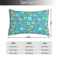 thumbnail image 4 of Disketp Pillow Covers Donut Pattern Throw Pillow Case Cushion Covers,Cushion For Bedroom,Couch,Home-20"X30", 4 of 8