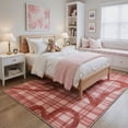 thumbnail image 4 of GENIMO 2'x3' Area Rug for Entryway, Machine Washable Non Slip Low Pile Indoor Door Mat for Front Door Kitchen Bathroom, Soft Minimalist, Crimson, 4 of 7