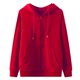 thumbnail image 1 of pstuiky camisas de manga larga para hombre, Sudadera holgada de manga larga con capucha y hombros caídos para hombre tops de invierno para hombre m, 1 of 2