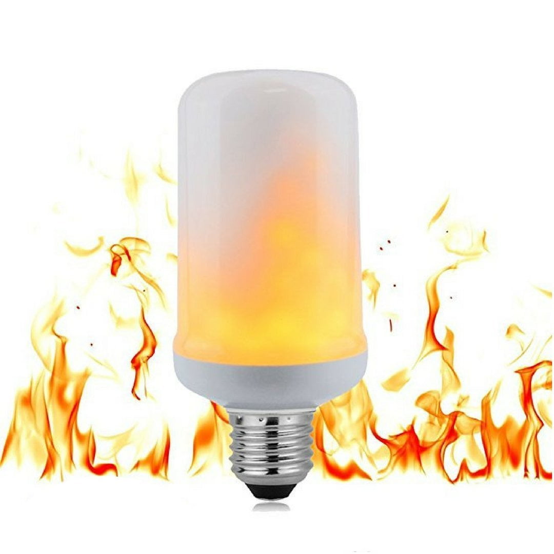 1-10x 12W LED Burning Nature Flicker Flame Effect Fire Light Bulb E27 Decor Lamp 