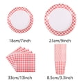 thumbnail image 2 of serony Checkered disposable tableware, 2 of 9
