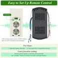 thumbnail image 3 of Universal Smart Ceiling Fan Remote Control and Light Dimmer, 3 Speed with 2-8h Timming, Smart Home Devices That Compatible with Alexa and Google Assistant (Beige), 3 of 7