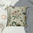 thumbnail image 2 of Creowell Spring Summer Floral Pillow Covers 18x18 Inch Sage Green Wildflower Leaf Herbs Throw Pillows Cover Outdoor Farmhouse Plant  Decorative Square Pillowcase for Couch Bed Sofa Decor, 2 of 5