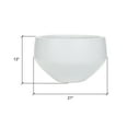 thumbnail image 4 of Nova Modern Outdoor Planter - 21" White, 4 of 4
