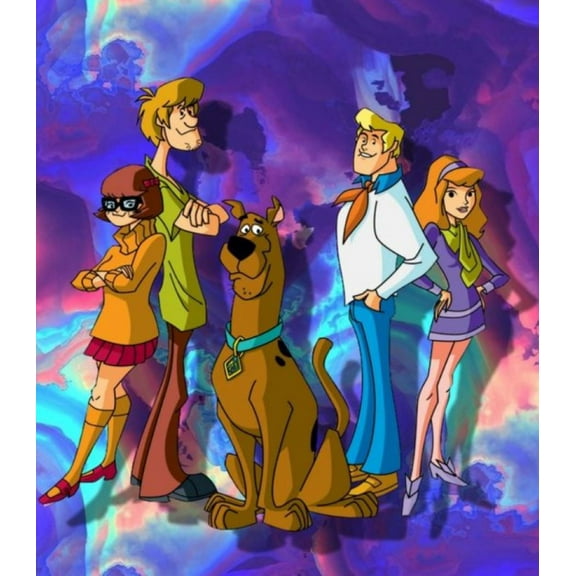 DIY 5D Diamond Painting Kits for Adults Diamond Scooby-Doo Diamond Painting Full Drill Crystal Rhinestone Embroidery Craft Kits for Home Wall Decor Gifts, 16x12inch