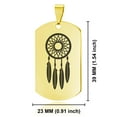 thumbnail image 2 of Stainless Steel Dream Catcher Good Luck Charm Dog Tag Pendant Necklace, 2 of 3