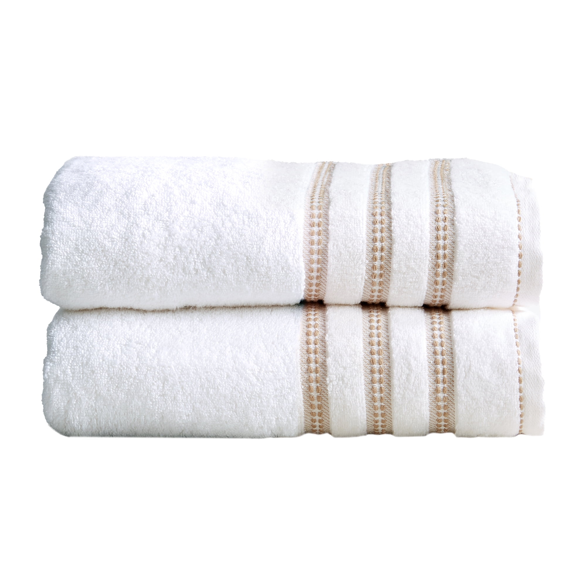 Quick Dry Floral Cotton Bath Towel Set White Taupe Brunei Ubuy